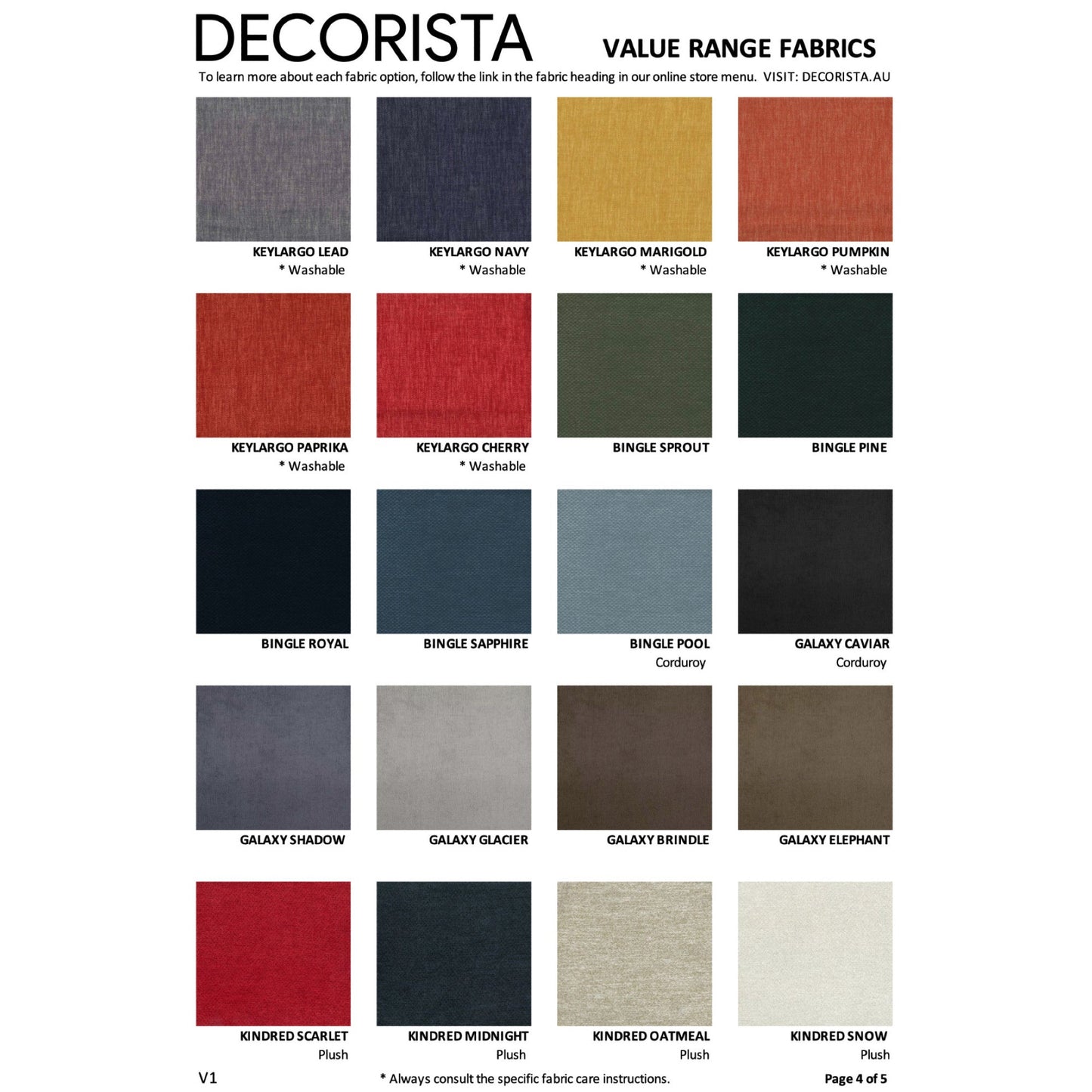 GREYSON SOFA - VALUE RANGE FABRICS - MULTIPLE OPTIONS - MADE IN W.A. 2