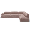 ZEUS BLUSH CROSSHATCHED WASHED-LOOK CHENILLE