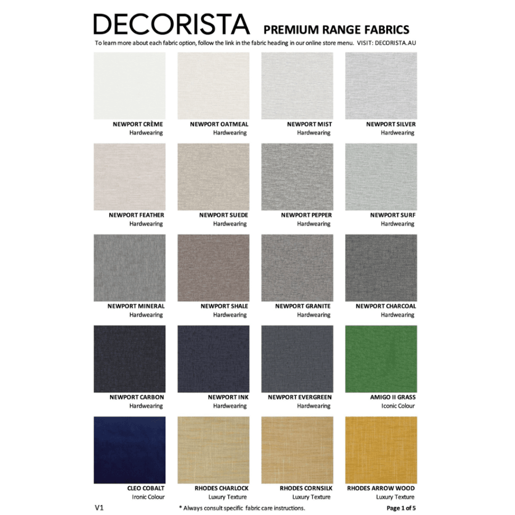 100Cm Round Ottoman | Premium Range Fabrics Multiple Sizes And Options Available Made To Order In Wa