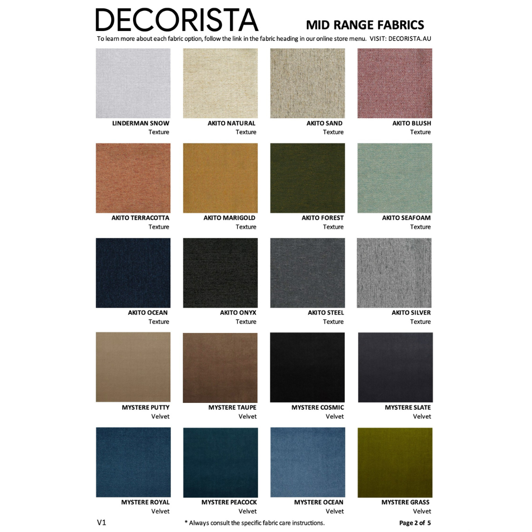 LORENZO UPHOLSTERED WALL PANELS | MID RANGE FABRICS | MULTIPLE SIZES AND OPTIONS AVAILABLE | MADE TO ORDER IN W.A.