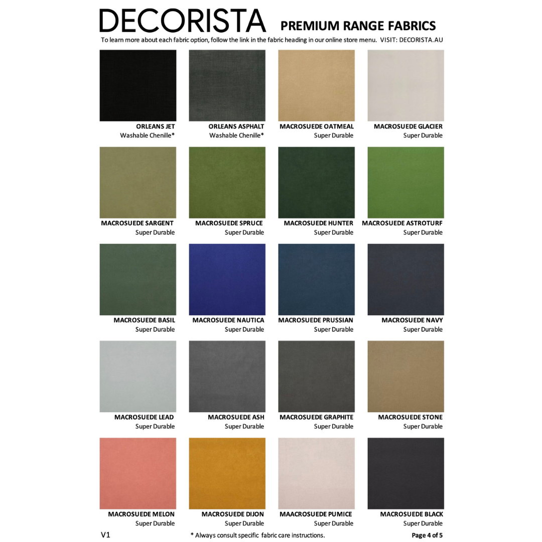 OSLO SOFA | PREMIUM RANGE FABRICS | MULTIPLE SIZES AND OPTIONS AVAILABLE | MADE TO ORDER IN WA