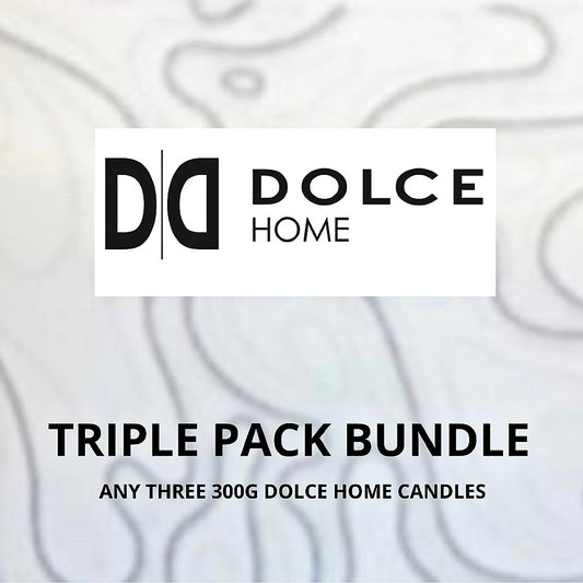 DOLCE HOME 300g Soy Wax Candles | Triple Bundle | Value Pack