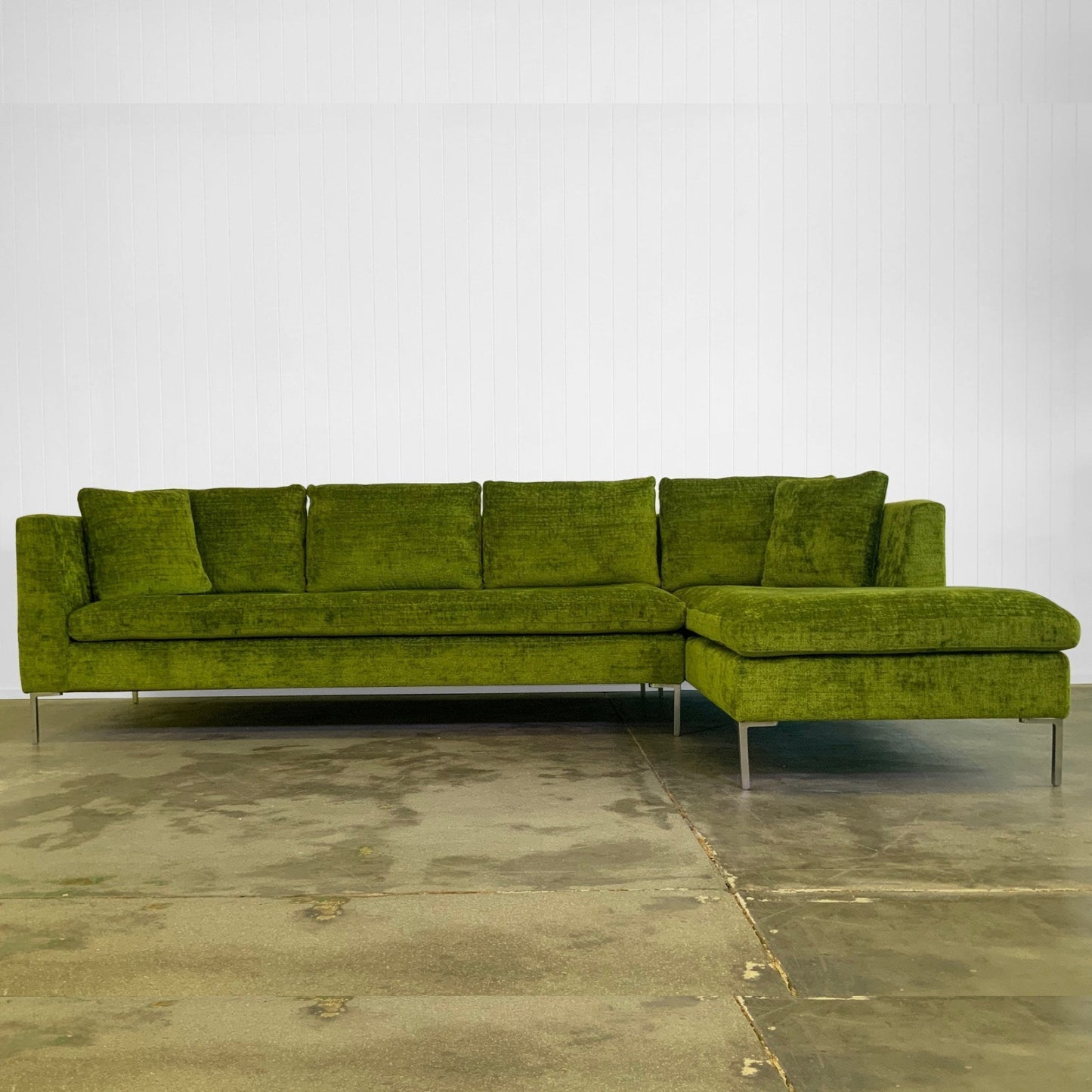 MONSIEUR STEEL LUXURY CHENILLE FABRIC SAMPLE | SPECIAL COLLECTION | # 2