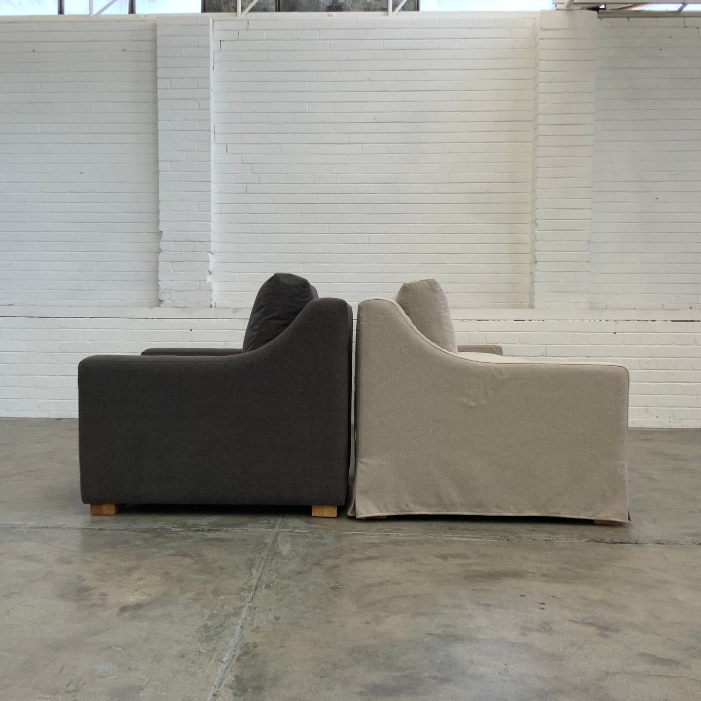 Hillhouse Slip-Cover Sofa | Value Fabrics Range Multiple Sizes And Options Available Made To Order