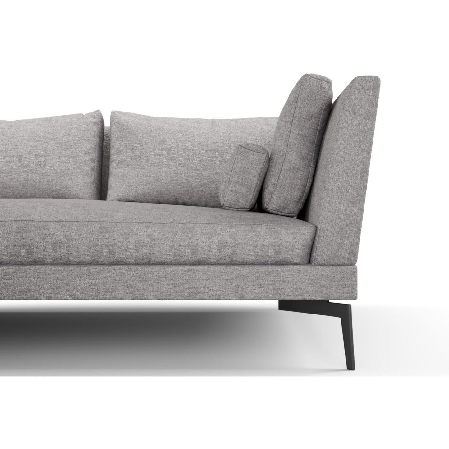 MONSIEUR STEEL LUXURY CHENILLE FABRIC SAMPLE | SPECIAL COLLECTION | # 2