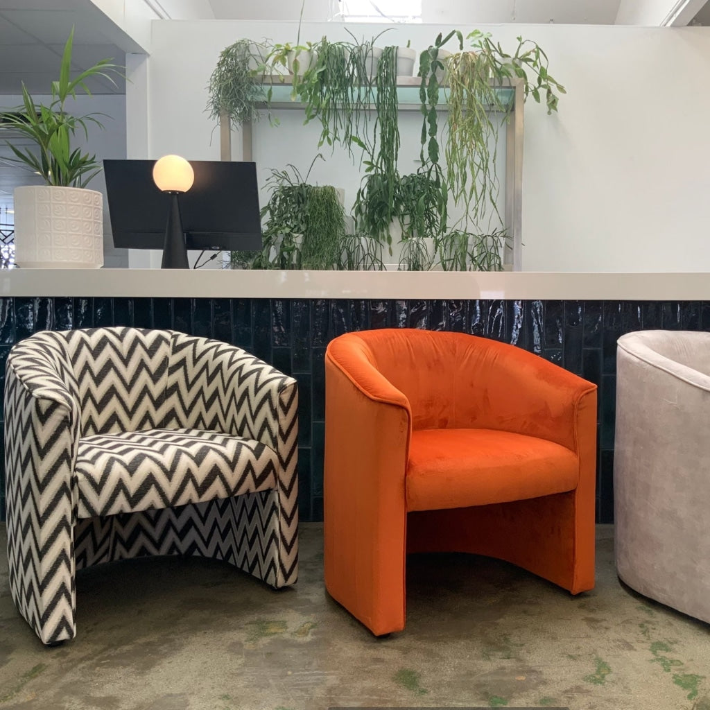 Classic Barrel Back Tub Chair | Mid Range Fabrics Multiple Options Available Made To Order In Wa