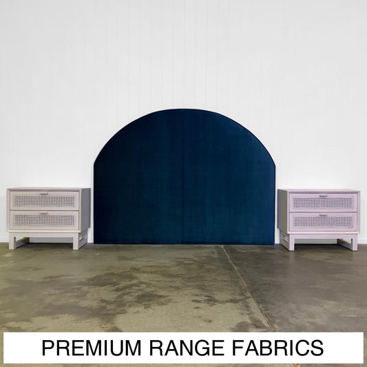 Luna Upholstered Headboard | Premium Range Fabrics Multiple Sizes And Options Available Made To