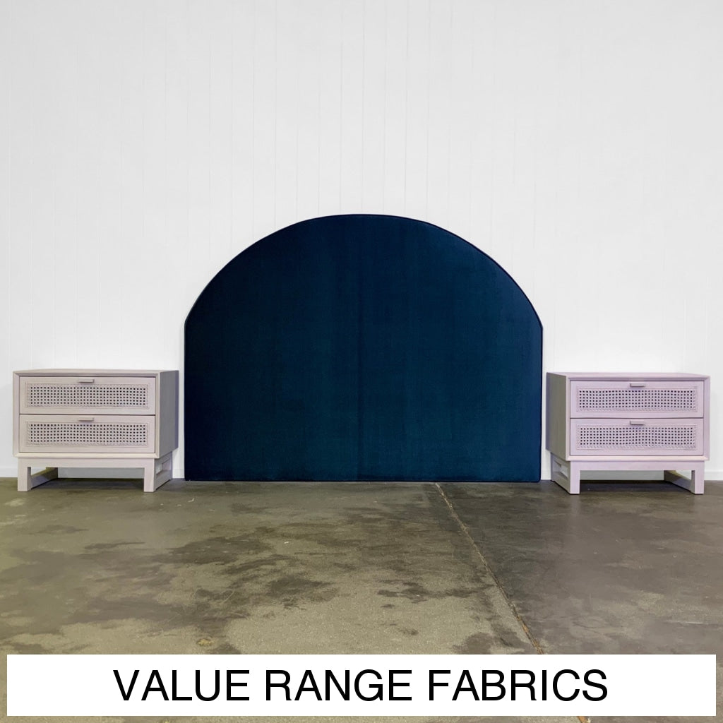 Luna Upholstered Headboard | Value Range Fabrics Multiple Sizes And Options Available Made To Order
