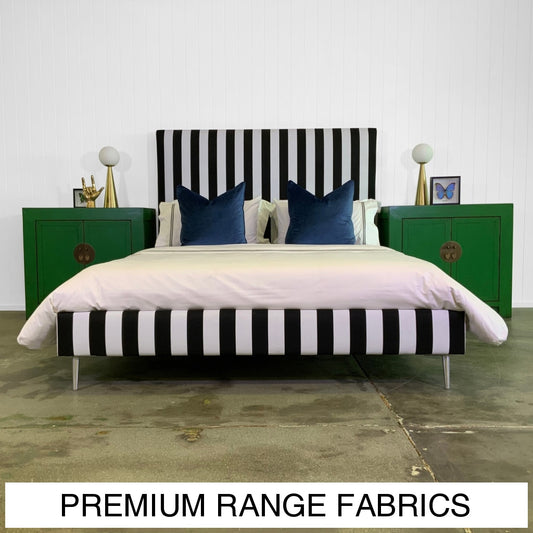 Polo Upholstered Bed | Premium Range Fabrics Multiple Sizes And Options Available Made To Order In
