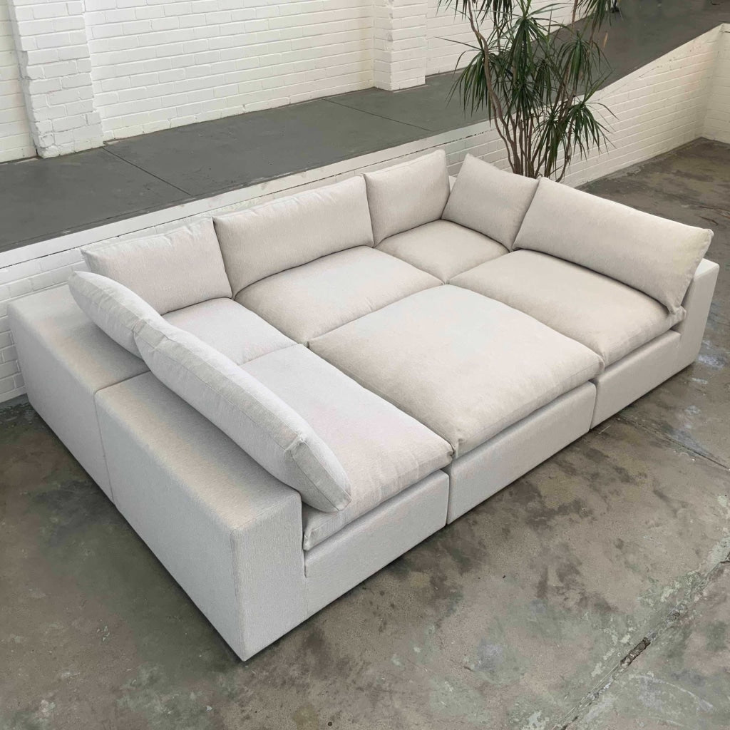 Stratus Ottoman | Premium Range Fabrics Multiple Sizes And Options Available Made To Order In Wa