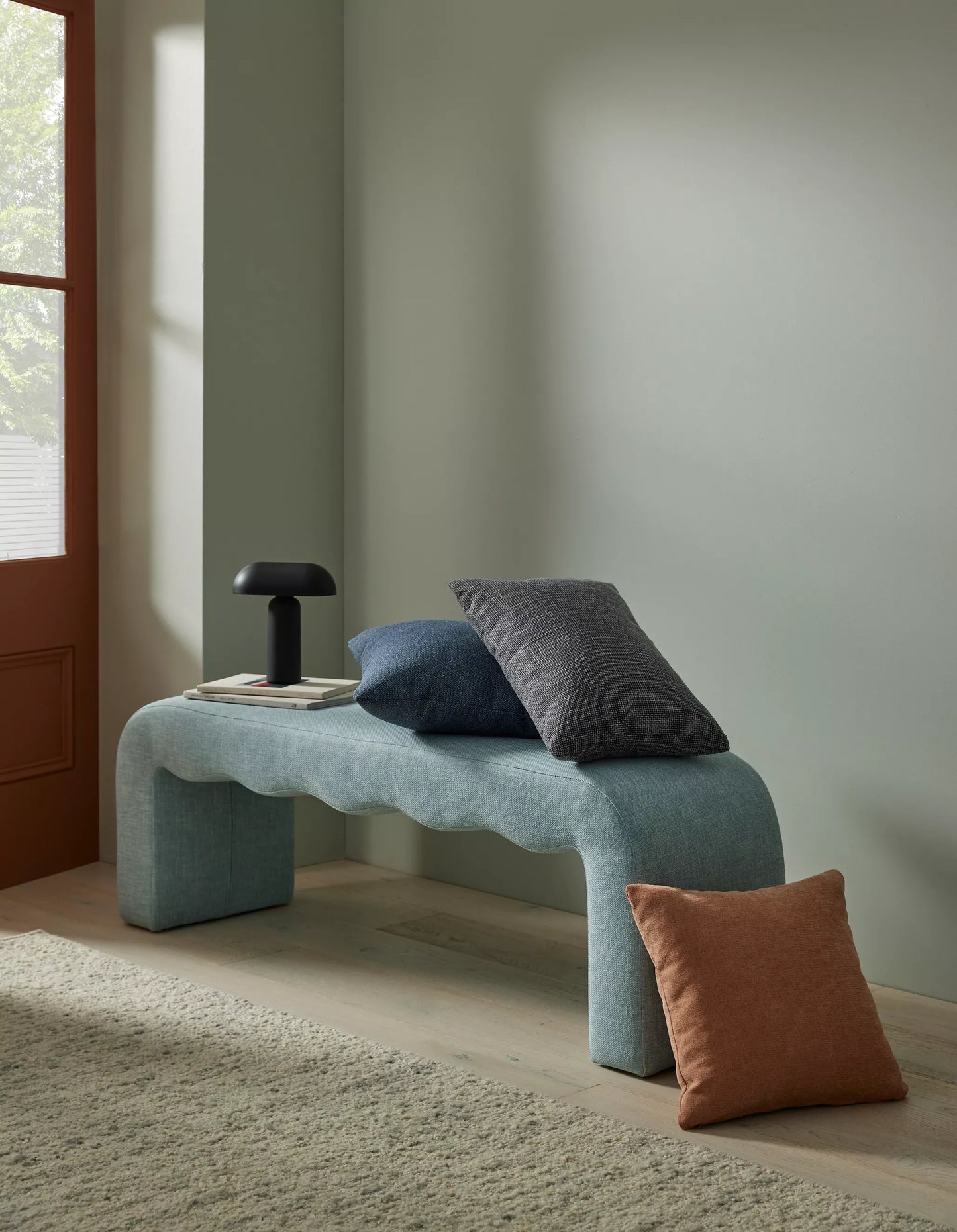 SYLVESTER TERACOTTA FLATWEAVE