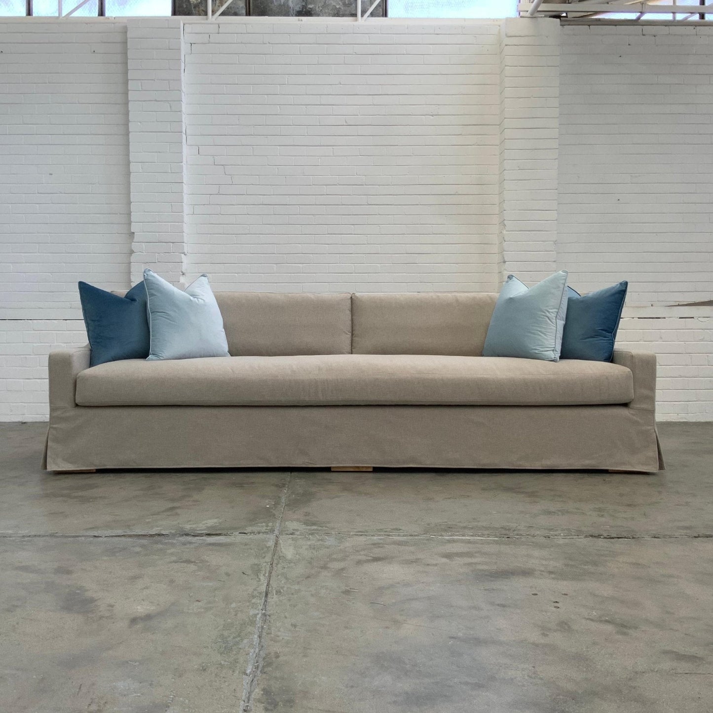 Hillhouse Slip-Cover Sofa | Value Fabrics Range Multiple Sizes And Options Available Made To Order