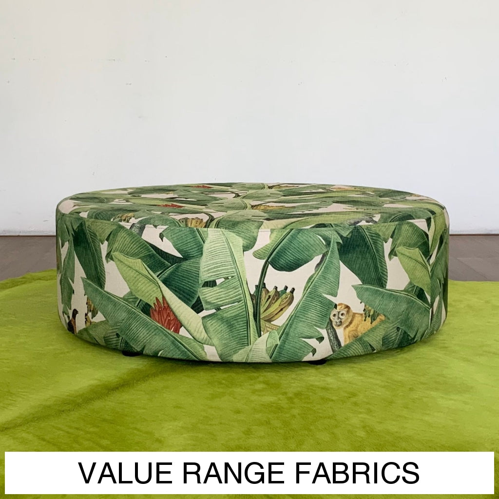 100Cm Round Ottoman | Value Range Fabrics Multiple Sizes And Options Available Made To Order In Wa