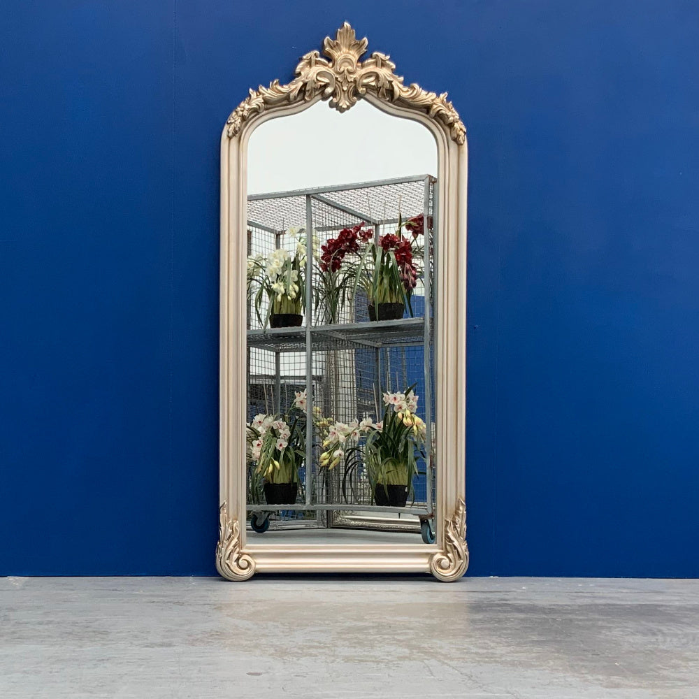 CHAMPS ELYSEES | FRAMED MIRROR | ANTIQUE SILVER