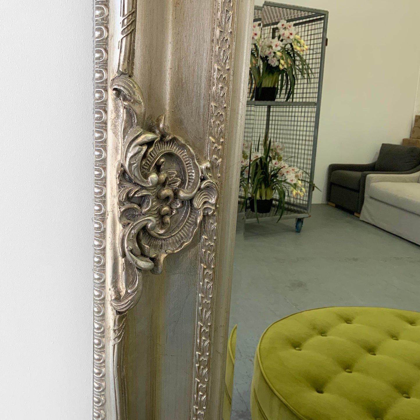 BOURGE SAINT MAURICE | FRAMED MIRROR | CHAMPAGNE SILVER
