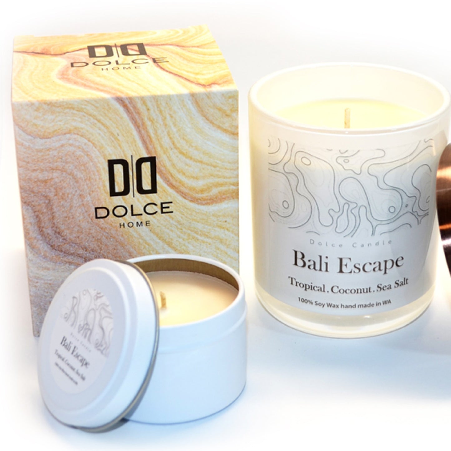 Bali Escape | 300g Soy Wax Candle | Dolce Home | Handmade in W.A.