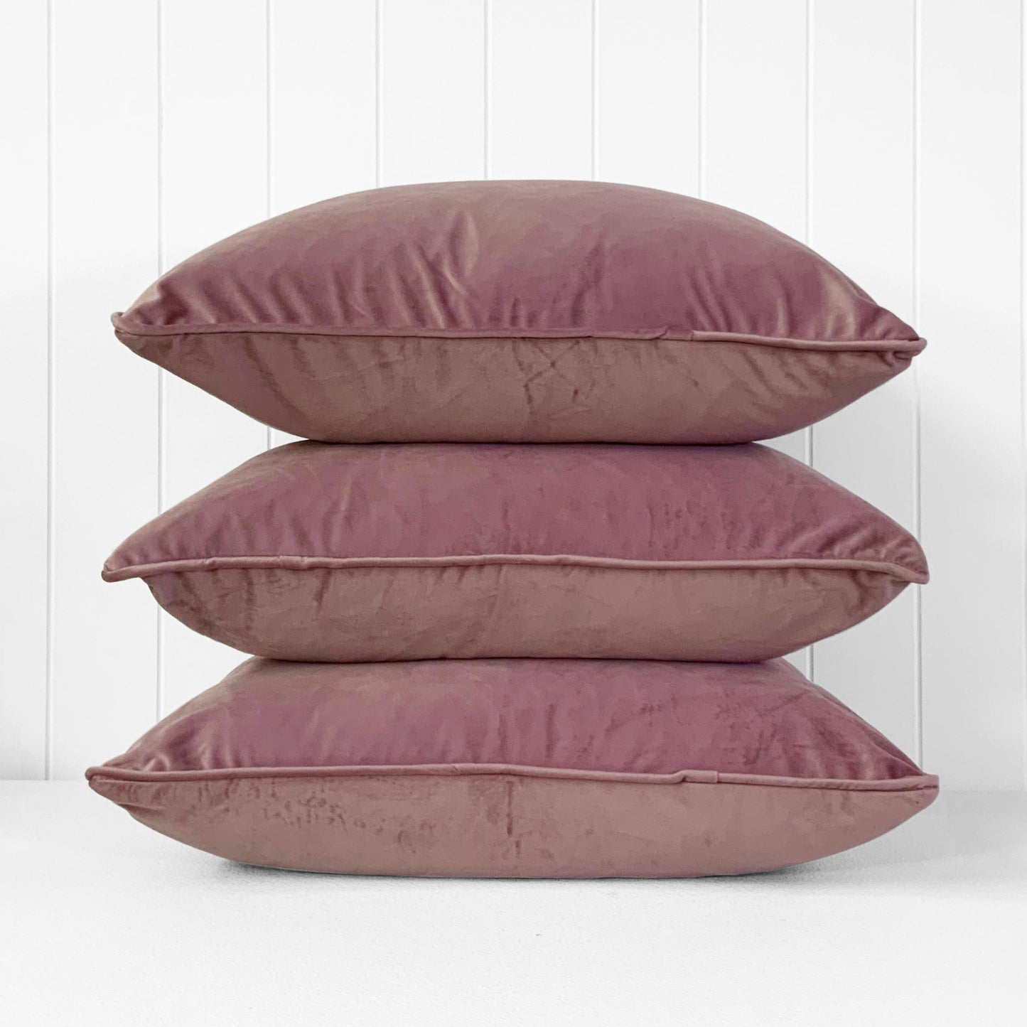 CHROMA CUSHION | MUSK PINK | 55CM X 55CM | CHOOSE FEATHER OR FIBRE FILLING