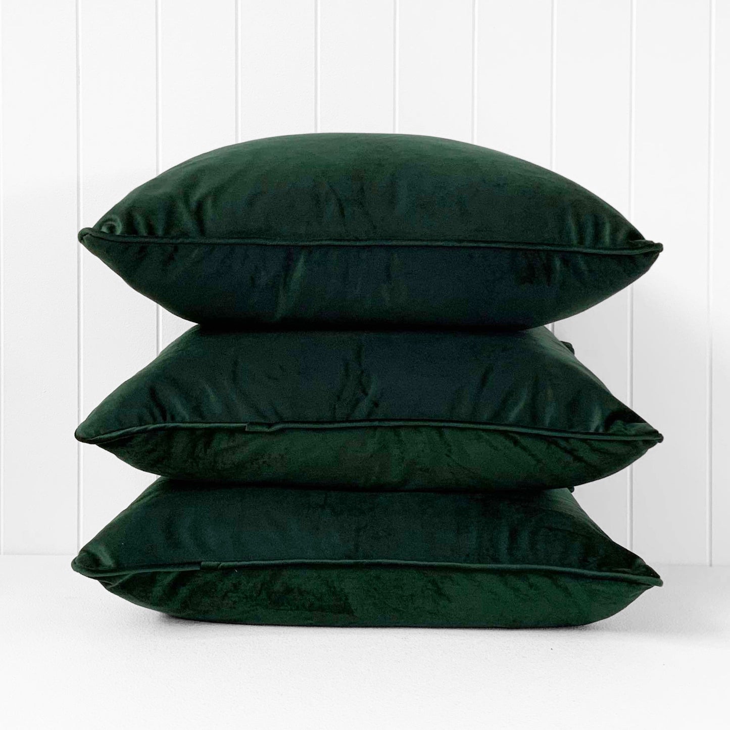 CHROMA CUSHION | FOREST GREEN | 55CM X 55CM | CHOOSE FEATHER OR FIBRE FILLING