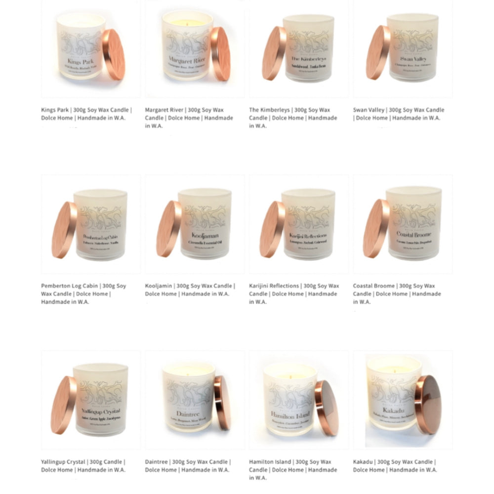 DOLCE HOME 300g Soy Wax Candles | Triple Bundle | Value Pack