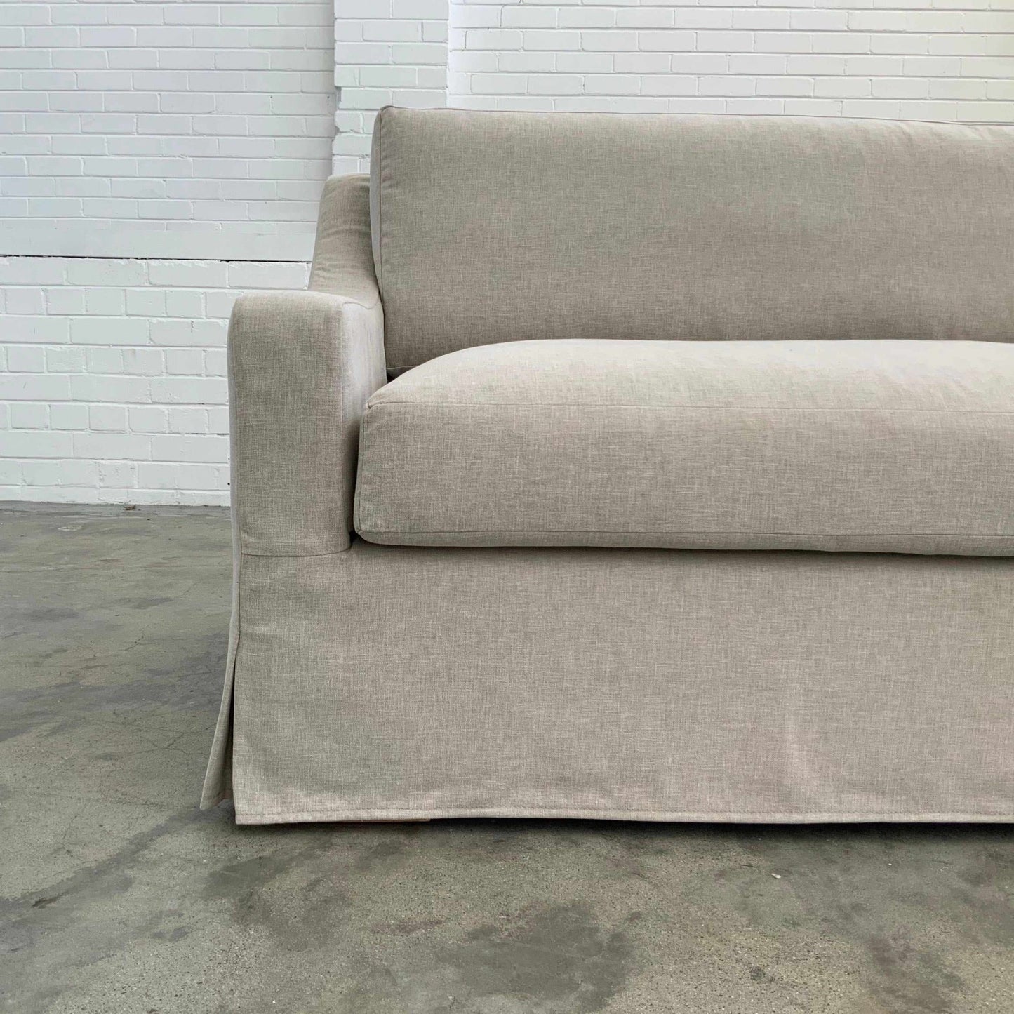 Hillhouse Slip-Cover Sofa | Value Fabrics Range Multiple Sizes And Options Available Made To Order