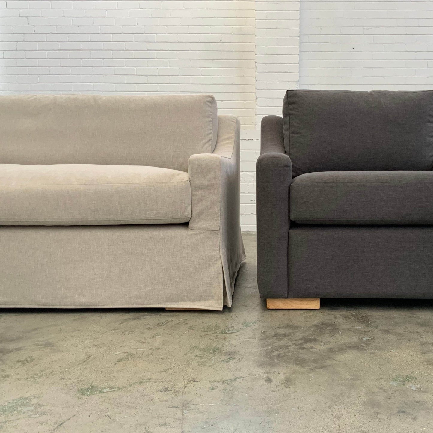 Hillhouse Slip-Cover Sofa | Value Fabrics Range Multiple Sizes And Options Available Made To Order