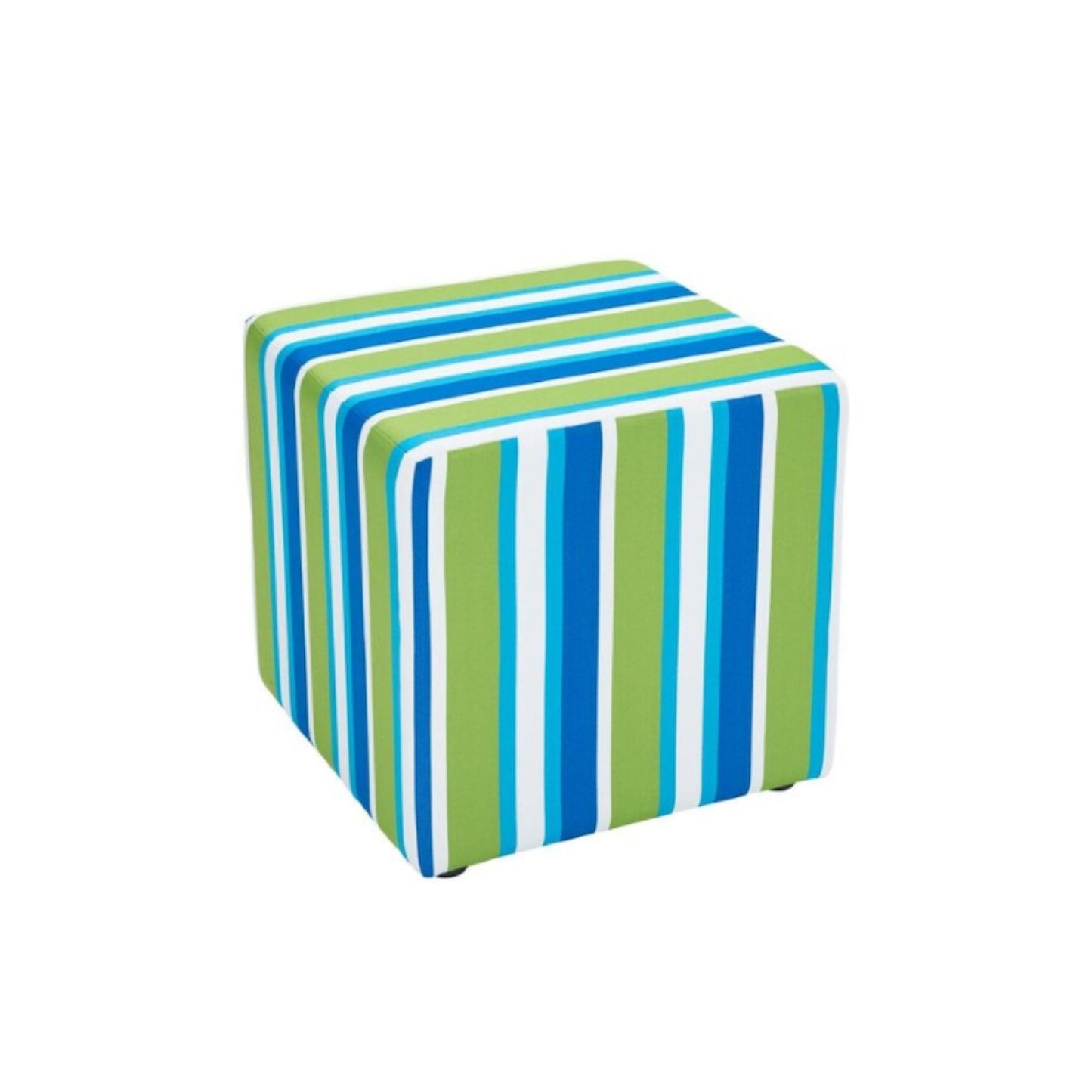 OUTDOOR CUBE OTTOMAN | ALL WEATHER OUTDOORS FABRIC | MULTIPLE OPTIONS AVAILABLE | MADE TO ORDER IN WA