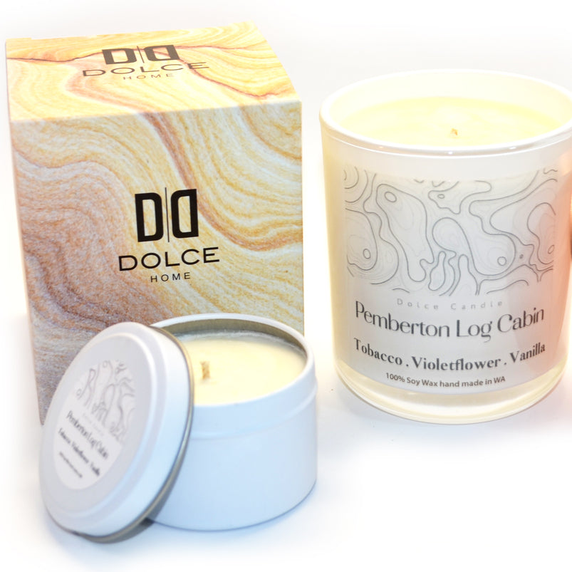 Pemberton Log Cabin | 300g Soy Wax Candle | Dolce Home | Handmade in W.A.