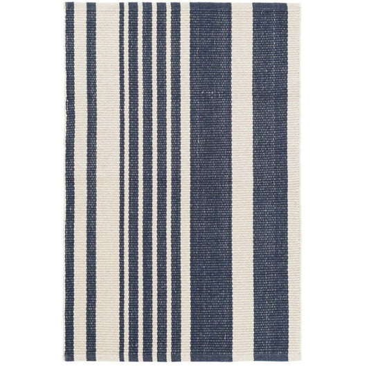 PORTLAND STRIPE COTTON FLATWEAVE FLOOR RUG