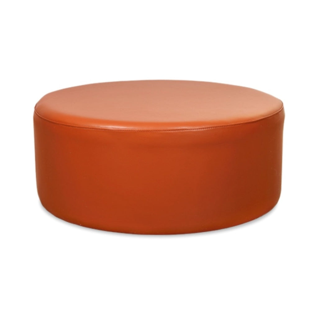 Accent Ottomans Round Selection | Vintage Leather Look Vinyl Multiple Sizes And Options Available