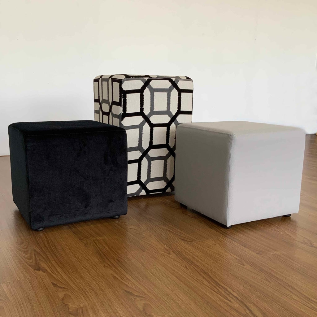 Accent Ottomans Square Selection | Premium Range Fabrics Multiple Sizes And Options Available Made