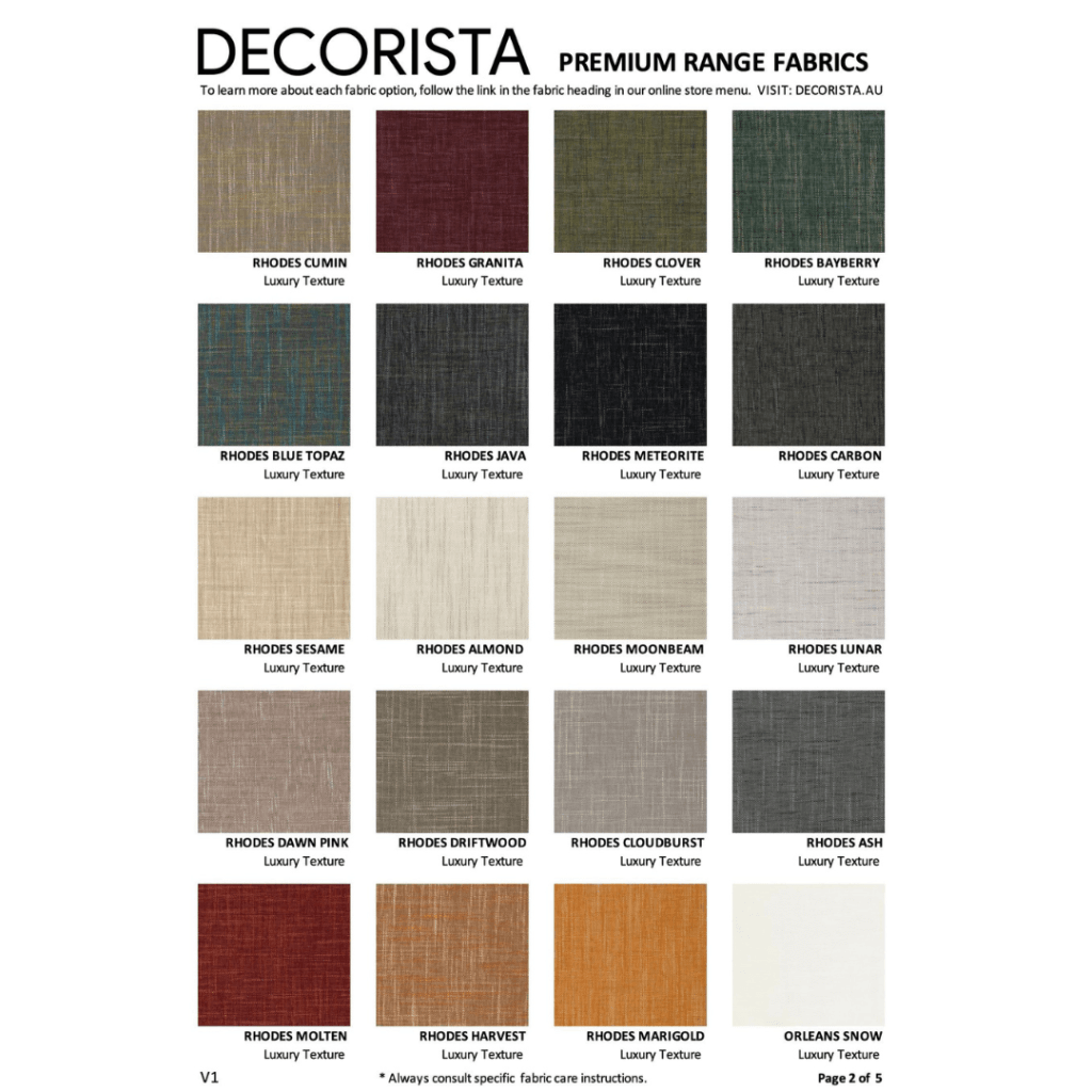 Accent Ottomans Square Selection | Premium Range Fabrics Multiple Sizes And Options Available Made