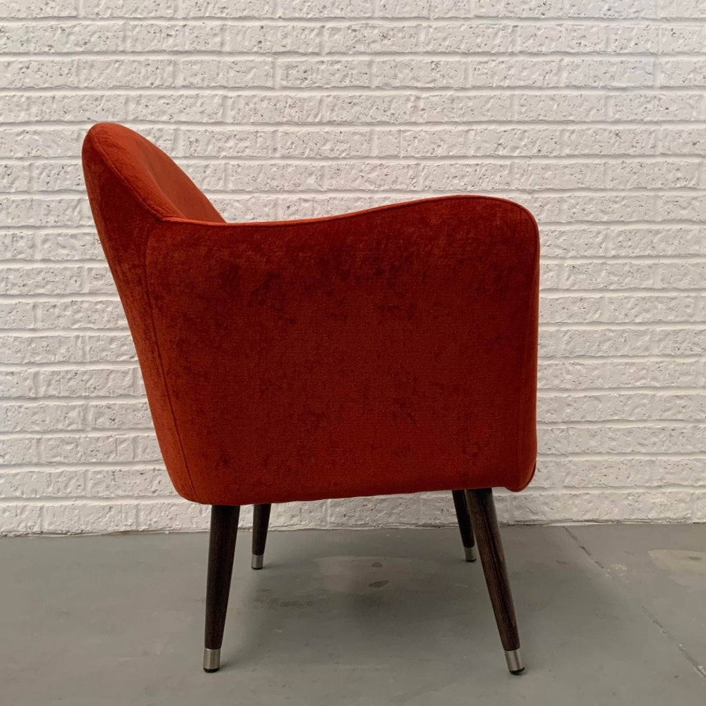 Draper Chair | Vintage Leather Look Vinyl Multiple Options Available Made To Order In Wa