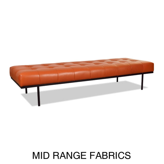 Ellis Architectural Bench | Mid Range Fabrics Multiple Sizes And Options Available Made To Order In