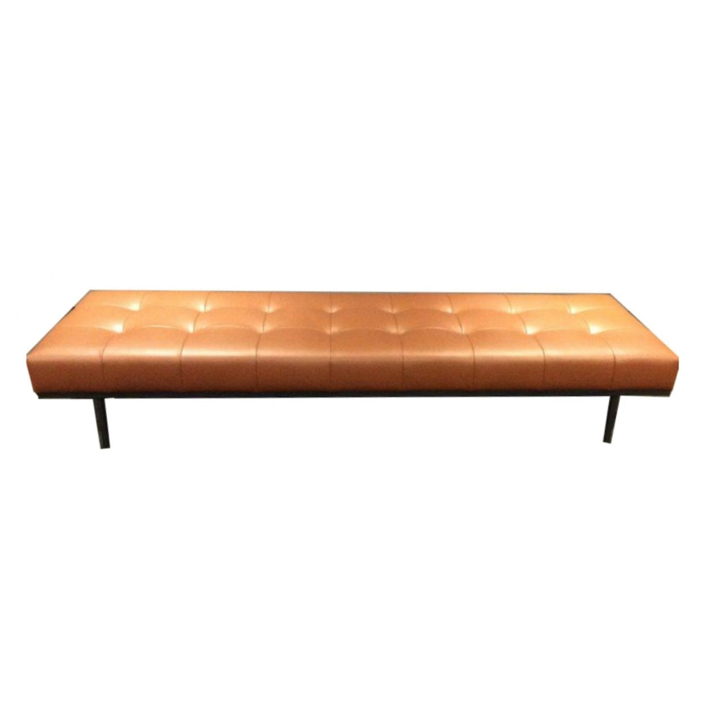 Ellis Architectural Bench | Vintage Leather Look Vinyl Multiple Sizes And Options Available Made To