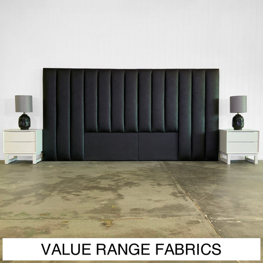 Georgio Upholstered Headboard | Value Range Fabrics Multiple Sizes And Options Available Made To