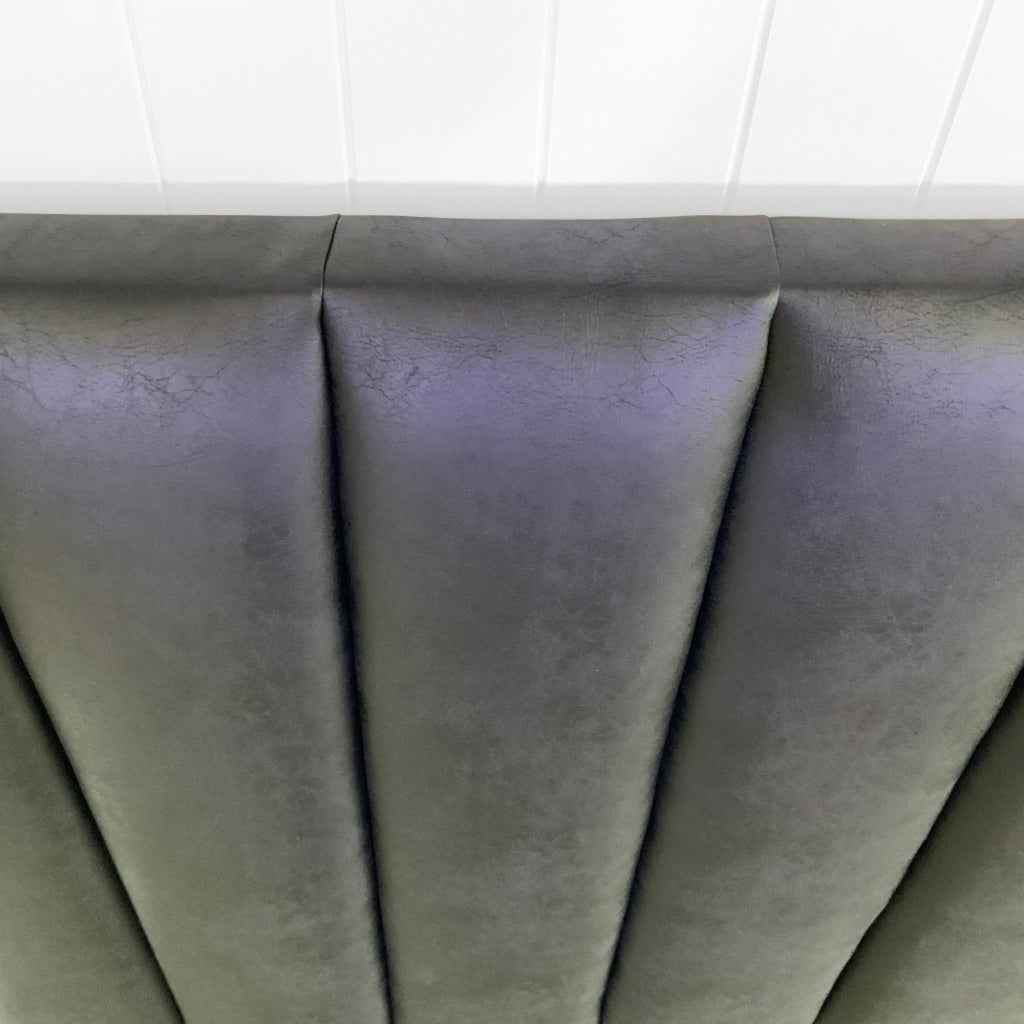 Georgio Upholstered Headboard | Vintage Leather Look Vinyl Multiple Sizes And Options Available Made