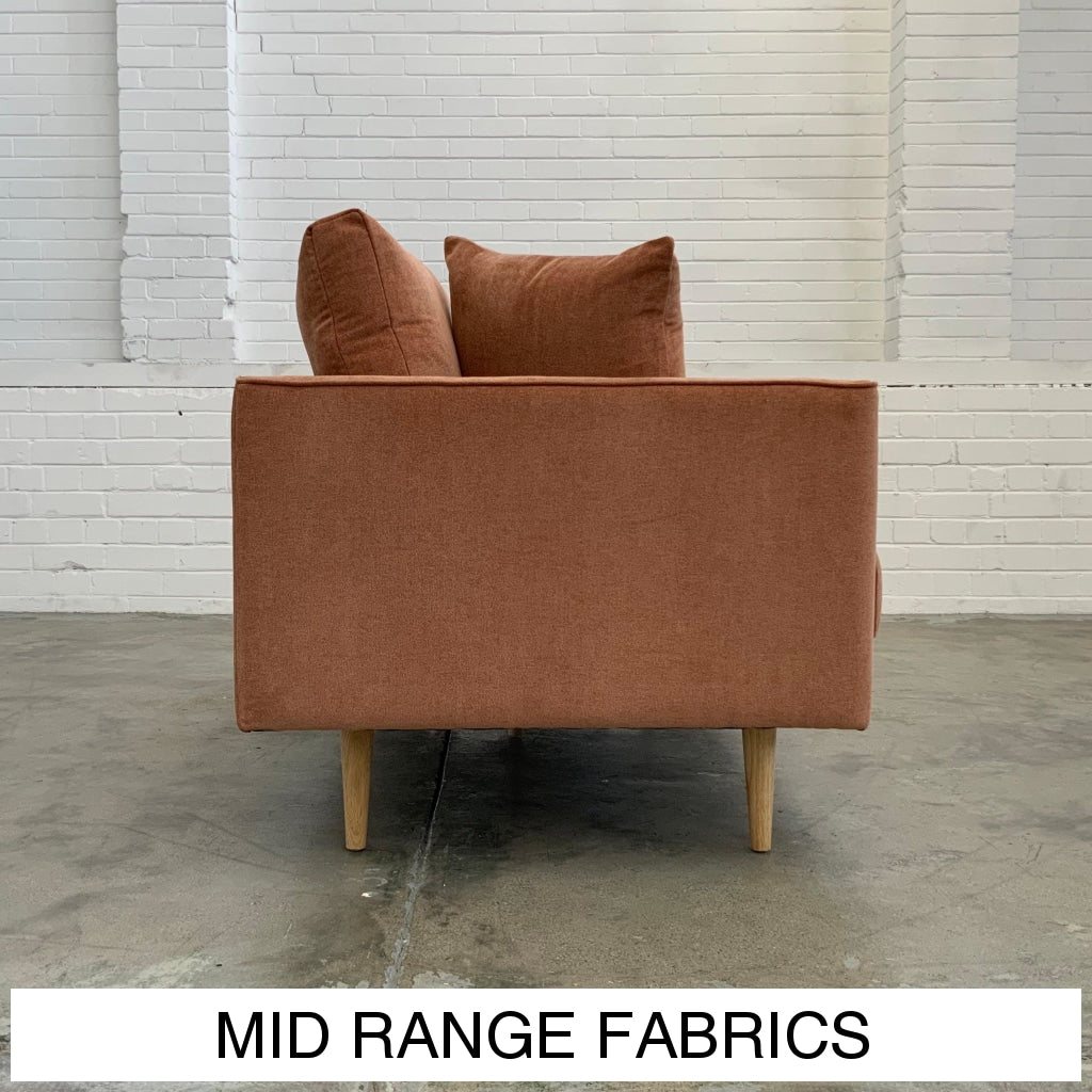 Harlow Sofa | Mid Range Fabrics Multiple Sizes And Options Available Made To Order In Wa
