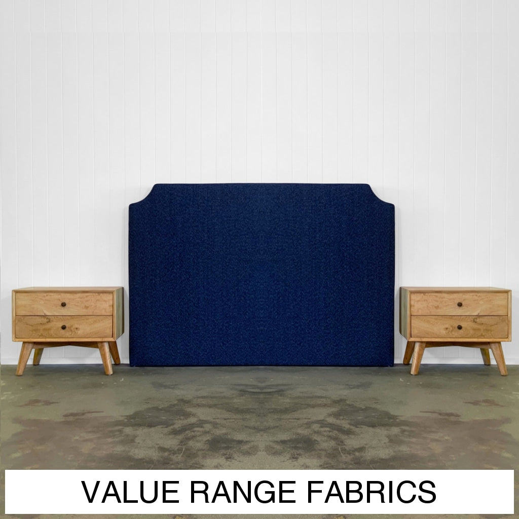 Harper Upholstered Headboard | Value Range Fabrics Multiple Sizes And Options Available Made To