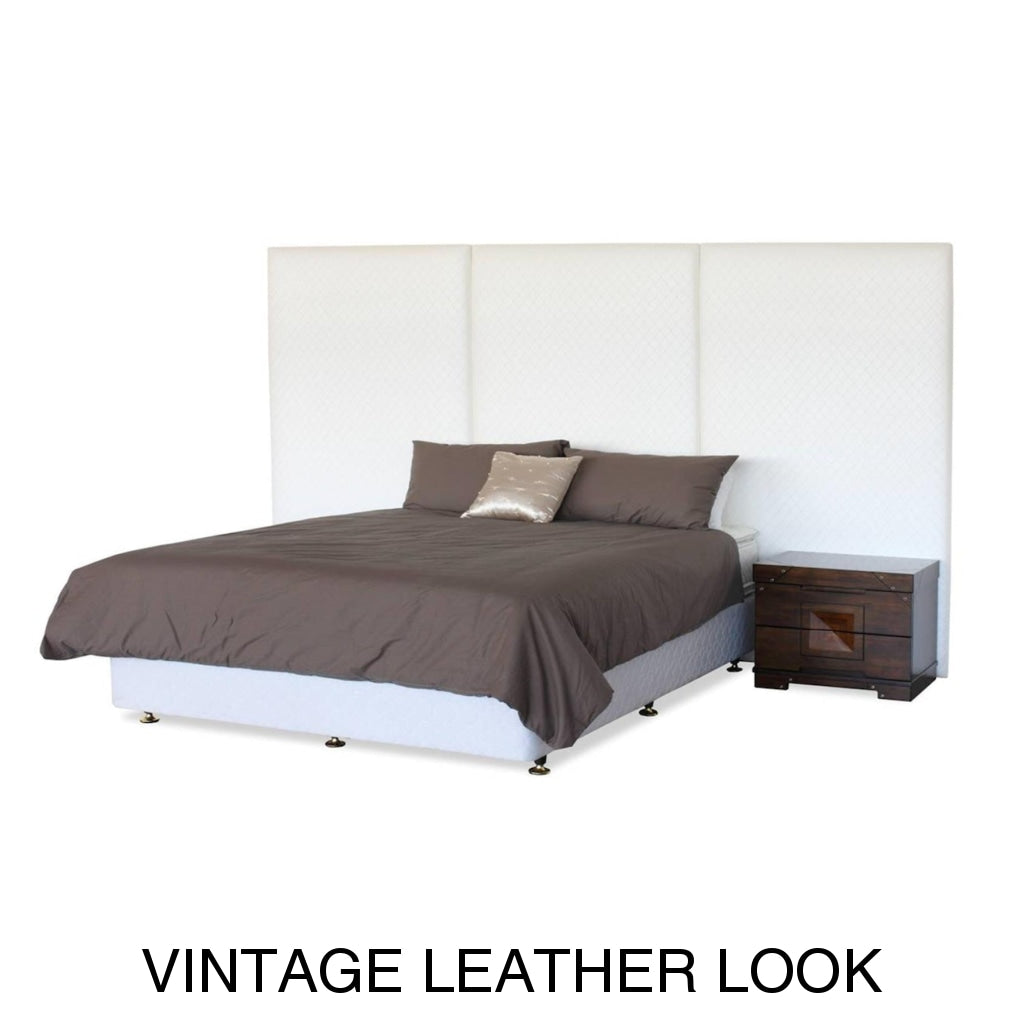 Lorenzo Upholstered Wall Panels | Vintage Leather Look Vinyl Multiple Sizes And Options Available