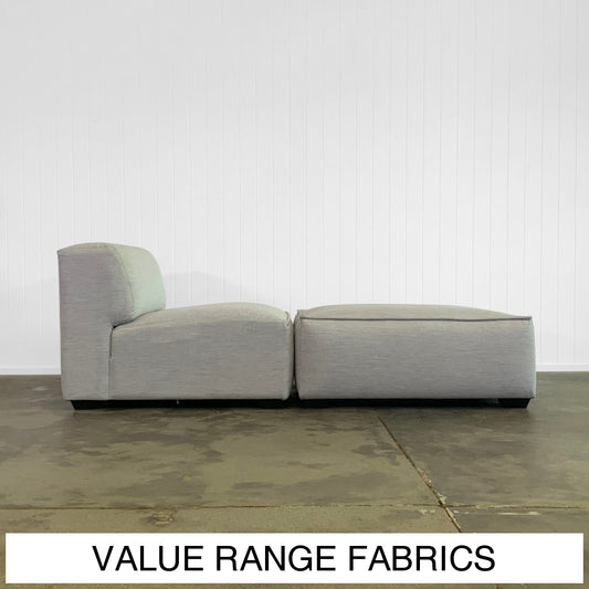 Mercury Seat Module Ottoman | Value Range Fabrics Multiple Options Available Made To Order In Wa