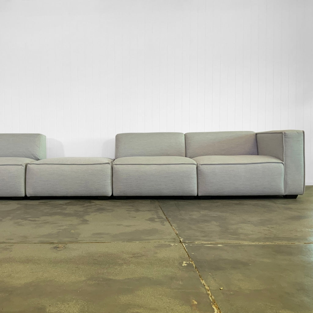 Mercury Seat Module Ottoman | Vintage Leather Look Vinyl Multiple Options Available Made To Order In