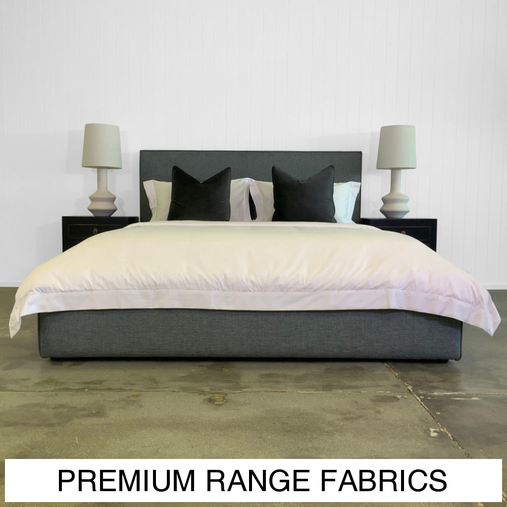 Mercury Upholstered Bed | Premium Range Fabrics Multiple Sizes And Options Available Made To Order