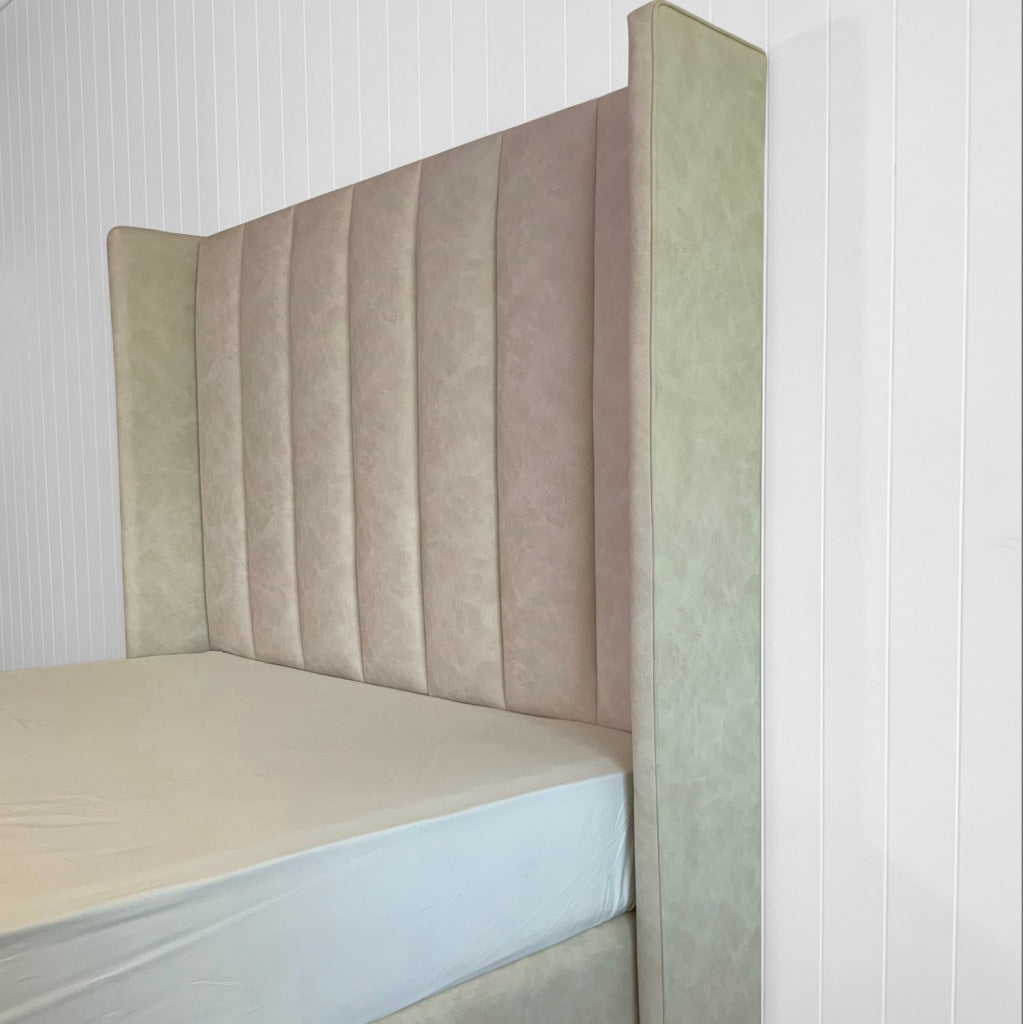 Monroe Upholstered Bed | Mid Range Fabrics Multiple Sizes And Options Available Made To Order In