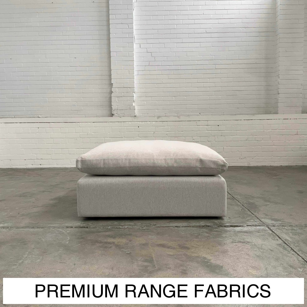 Stratus Ottoman | Premium Range Fabrics Multiple Sizes And Options Available Made To Order In Wa