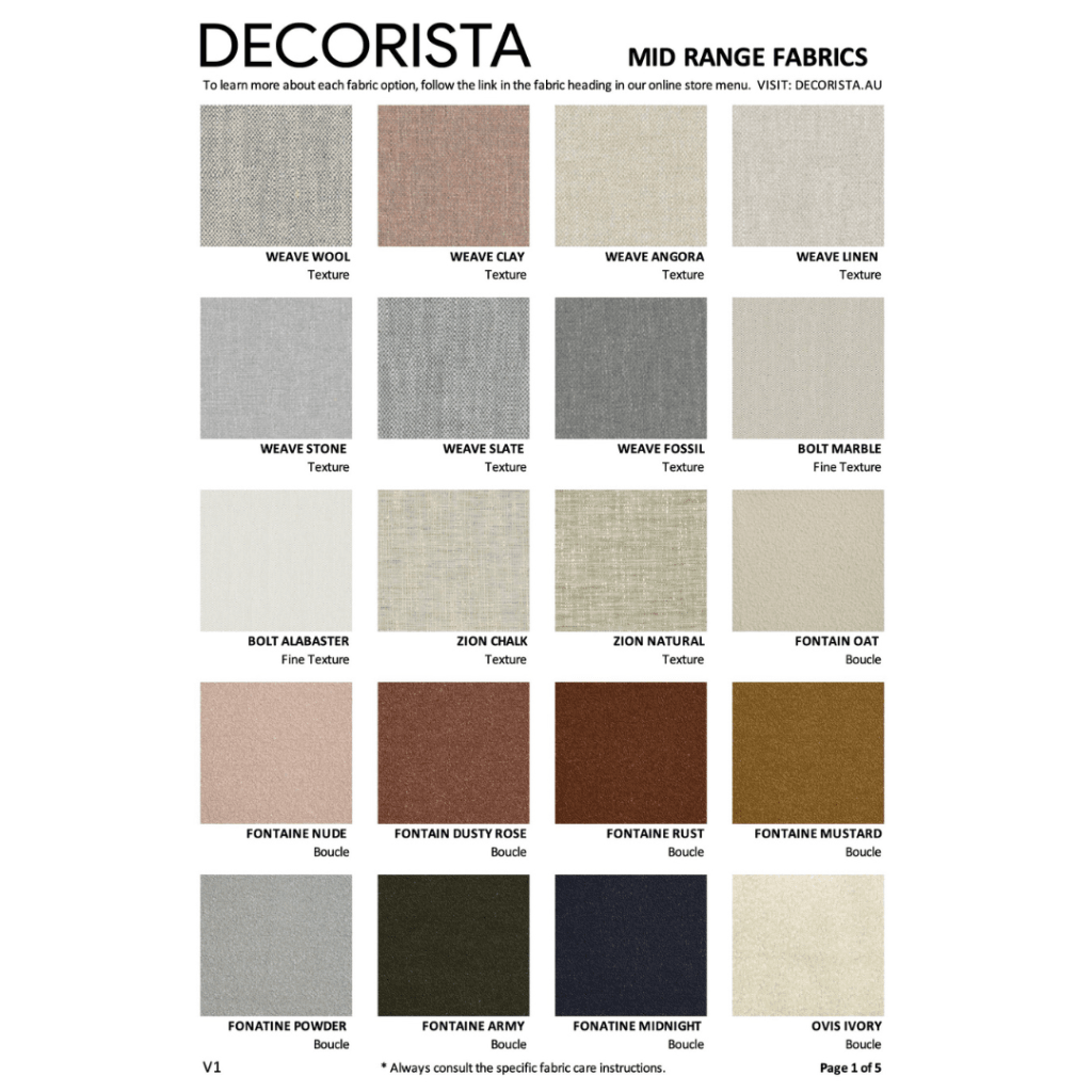 Tribeca Sofa | Mid Range Fabrics Multiple Sizes And Options Available Made To Order In Wa